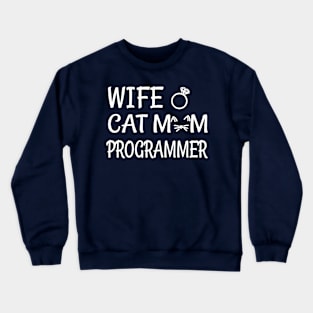 programmer cat Crewneck Sweatshirt